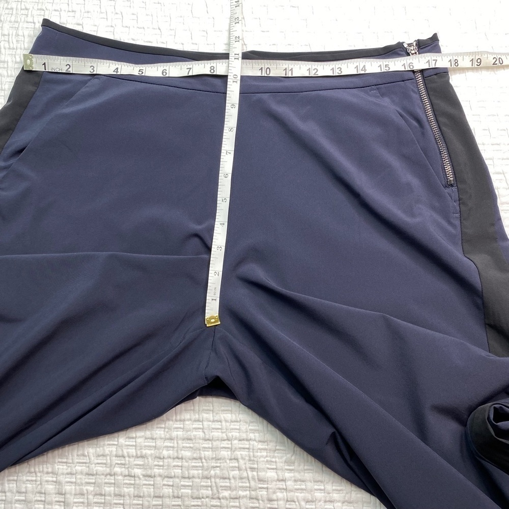 Athleta Gramercy Track Pants Navy Blue Sz 12 - Picture 12 of 16